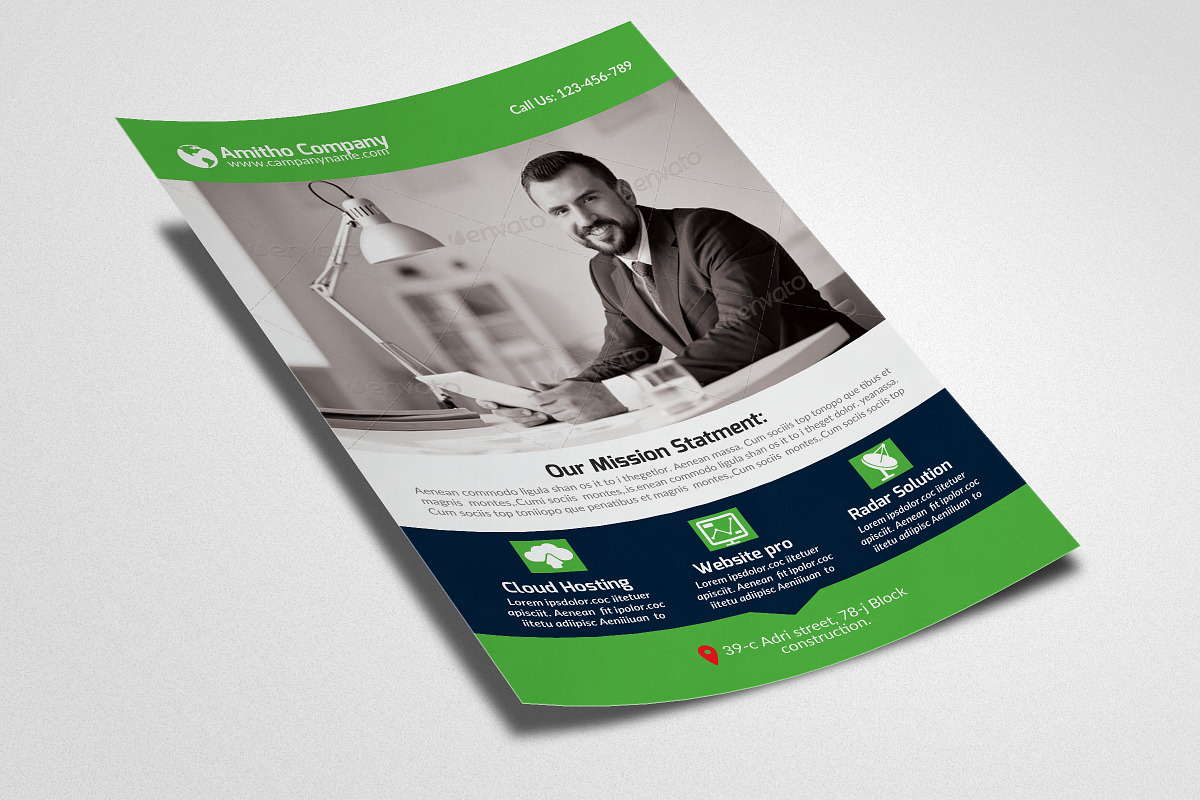 Creative Business Flyer Template, a Flyer Template by Psd Templates (Photo 2 of 3)