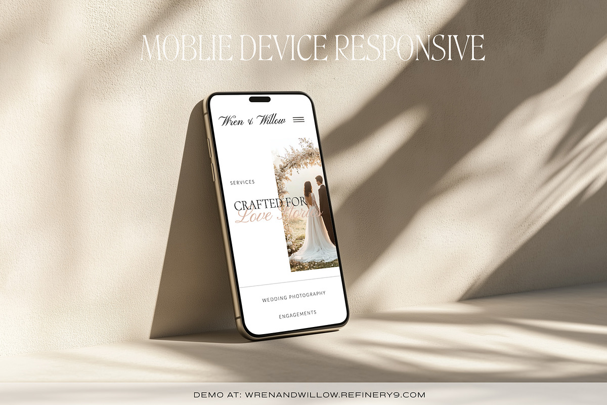 Wren & Willow | Showit Template, an App Template by Refinery Nine Co. (Photo 4 of 7)