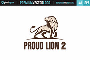 Proud Lion Logo, a Branding & Logo Template by pixelogan (Thumbnail 1 of 3)