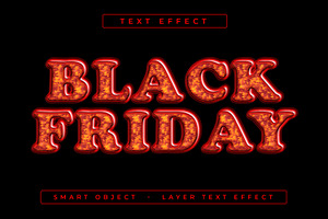 Black Friday Text Effect Mockup, a Layer Style Add-On by CreativeShaper
