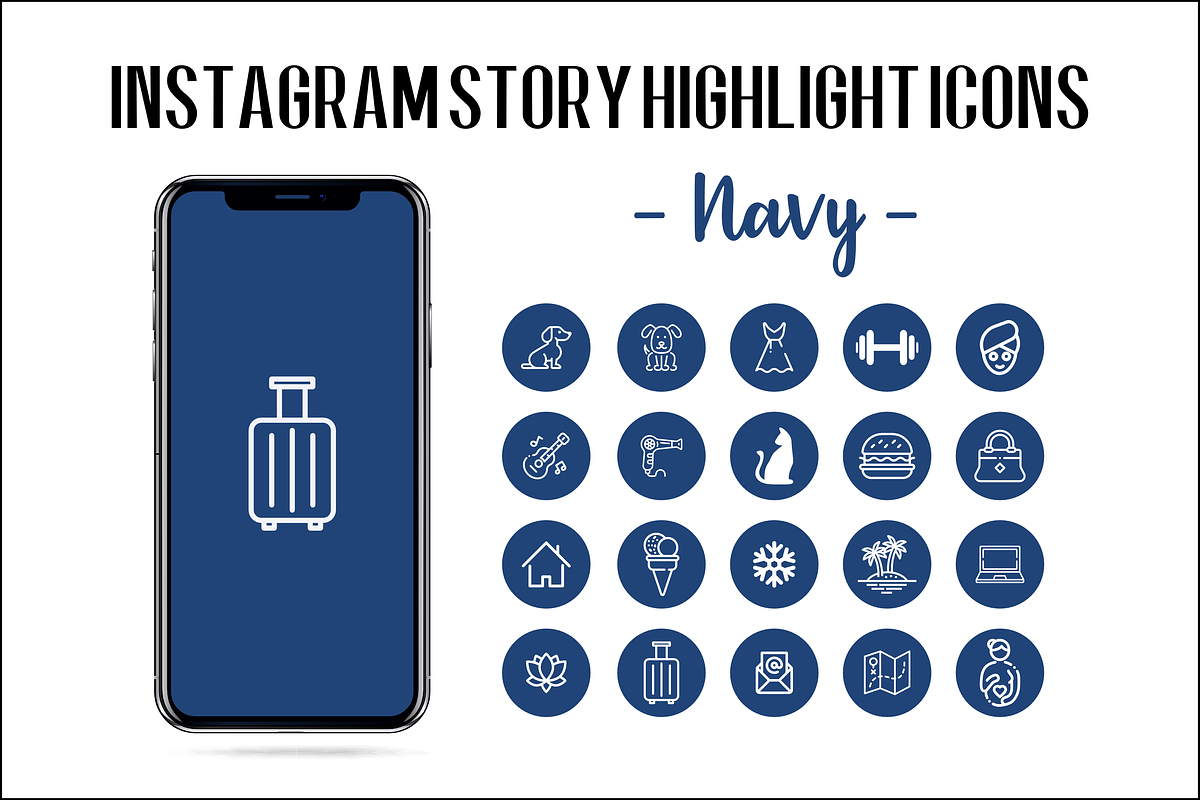 Instagram Story Highlight Icons, a Social Media Template by LeArt (Photo 1 of 3)