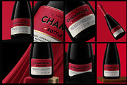 Champagne Bottle Mockup V2, an Advertising Mockup by HexenDesigns (Thumbnail 3 of 12)