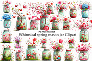 Whimsical spring mason jar Clipart, an Illustration by Designworld (Thumbnail 1 of 6)
