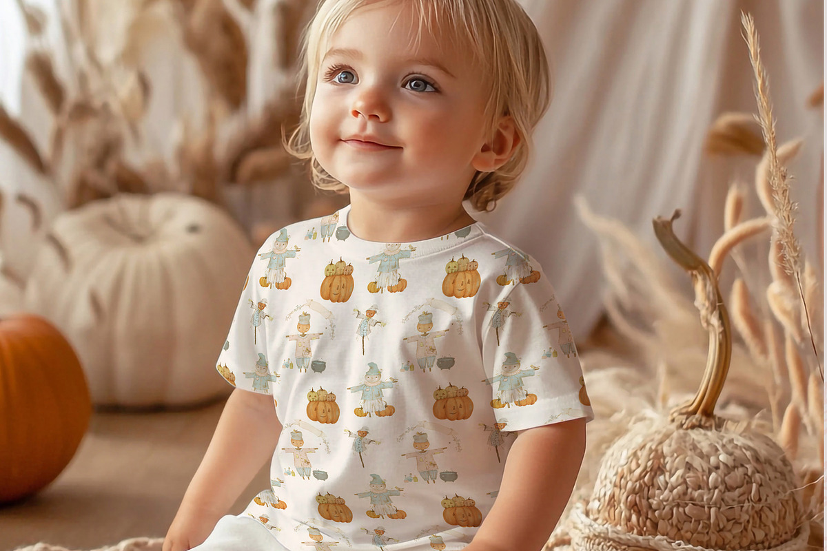 Autumn Kids tshirt Mockup PSD Set, a Shirt Mockup by AlenaVlasko stock Market (Photo 3 of 8)