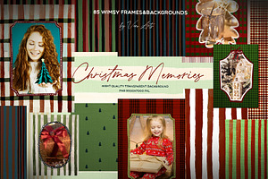 Christmas frames and backgrounds, a Background Graphic by Vero Arts