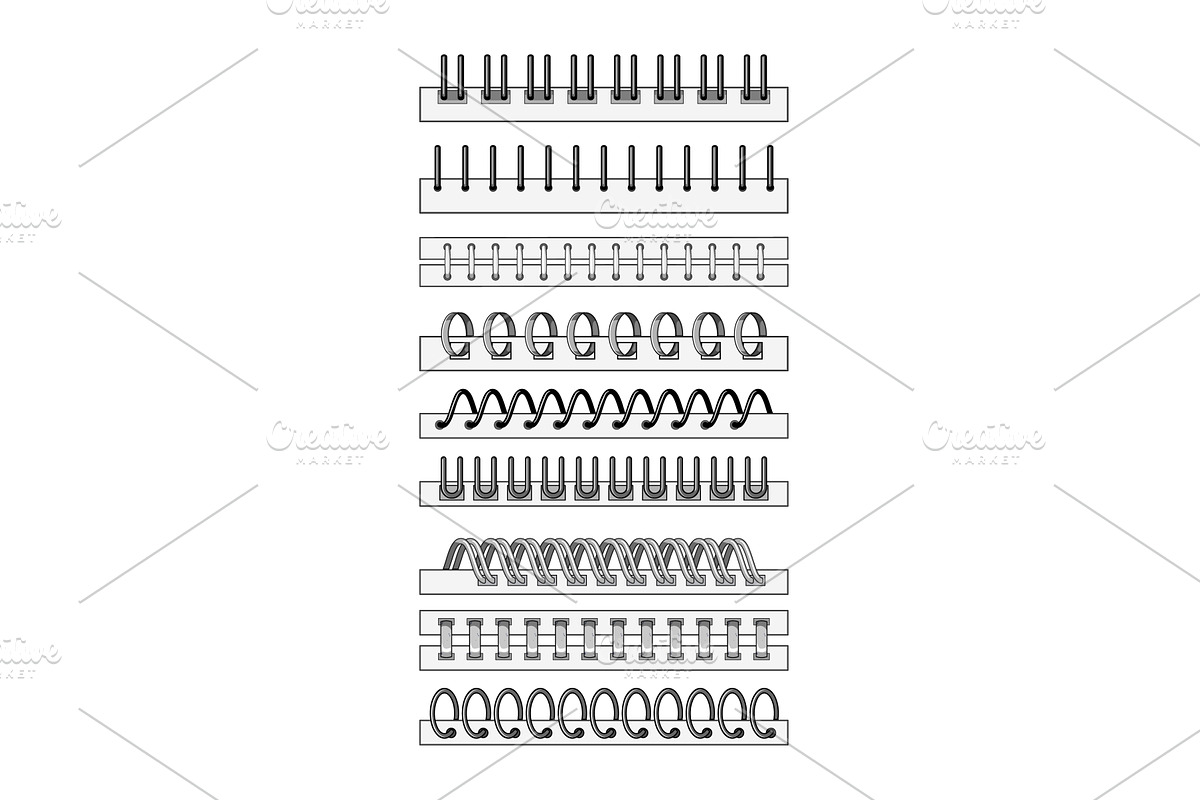 Different binding styles for, an Education Illustration by pikepicture