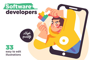 Programming Illustration Set