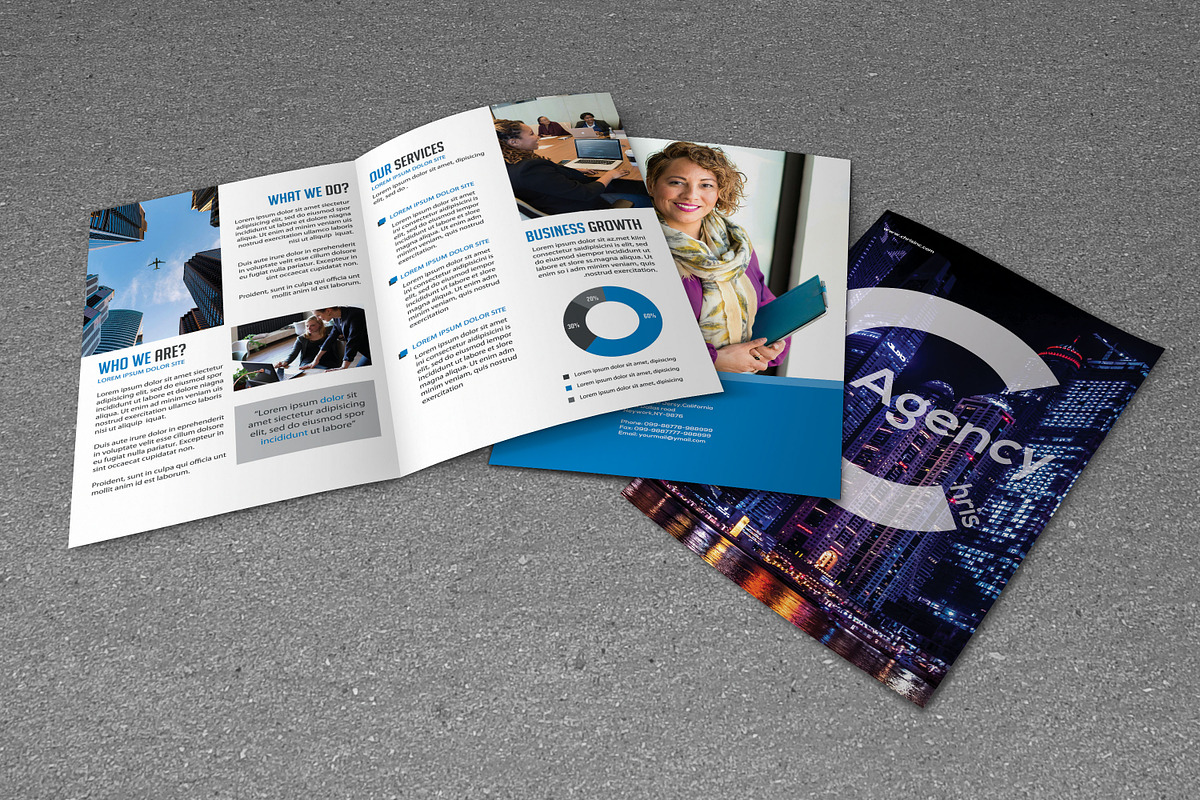 Corporate Bifold Brochure Template, a Brochure Template by Template Shop (Photo 3 of 4)