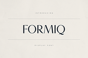 Formiq - elegant display font, a Serif Font by Only Fonts (Thumbnail 1 of 11)