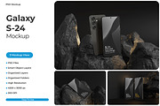 Galaxy S24 Mockup, an Android Mockup by Pixie Creative (Thumbnail 1 of 4)