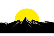 Horizon Sunrise and Sunset Silhouett, a Graphic by hafijul (Thumbnail 10 of 13)