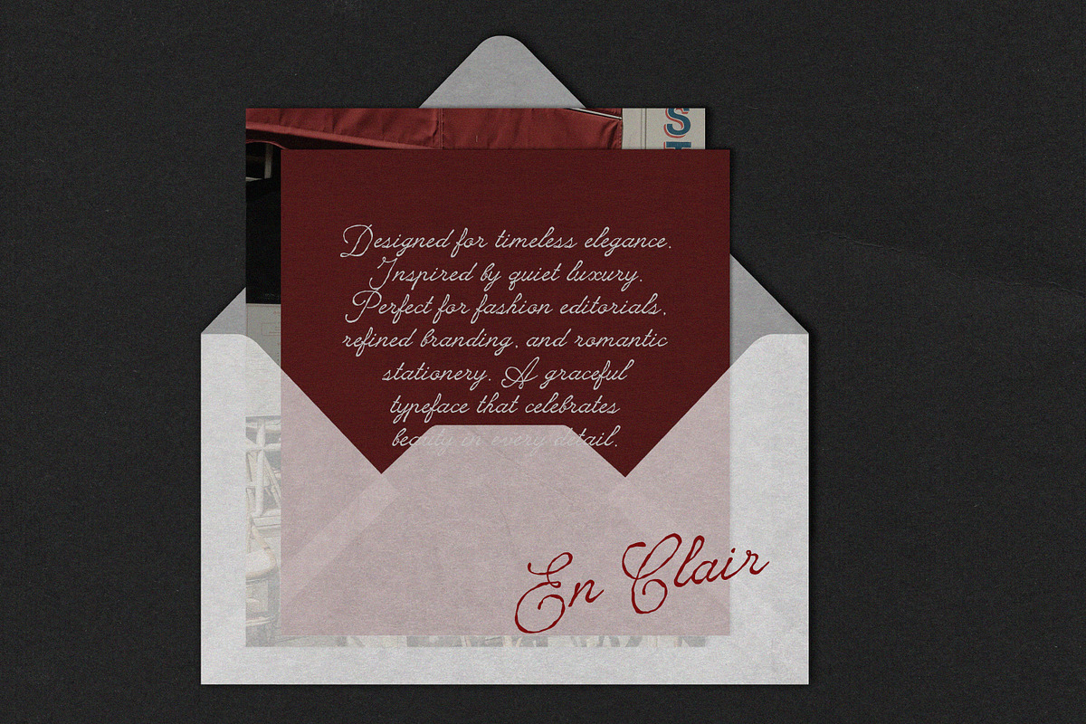 En Clair Vintage Rough Script Font, a Script Font by AnMark (Photo 3 of 14)