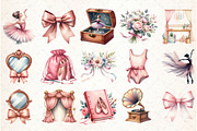 Watercolor Ballet Whisper Clipart, an Illustration by Libby Wishes (Thumbnail 4 of 5)