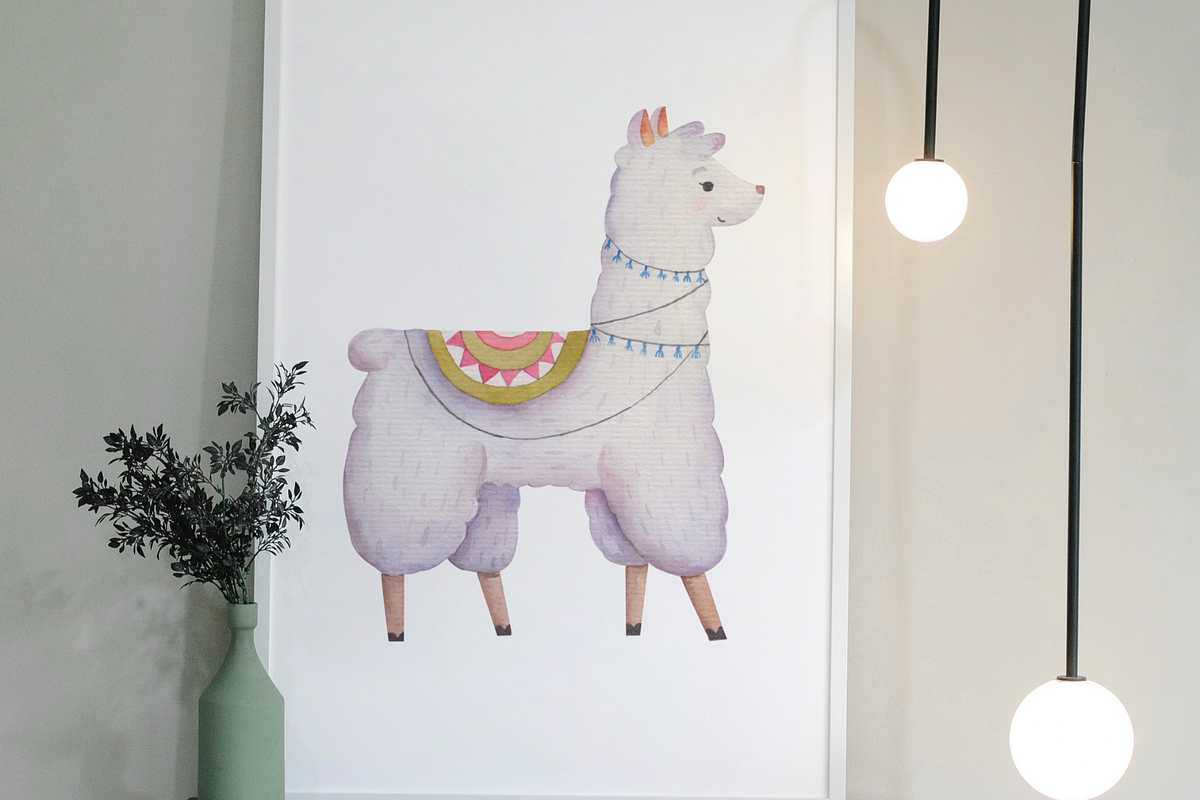 30 Watercolor Animals Baby Room Art, a Poster Template by Image for Sale (Photo 3 of 4)