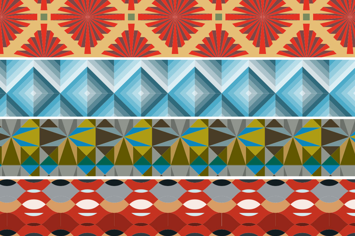20 Geometric Retro Patterns, a Pattern Graphic by BlackBird Foundry (Photo 4 of 5)