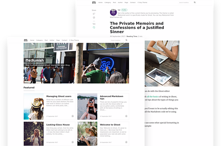 Mediumish - Ghost Membership Theme, a Bootstrap Template by WowThemes.net