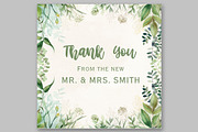 Greenery Watercolor Clipart, a Decorative Illustration by LeCoqDesign (Thumbnail 3 of 5)