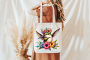 Cute Dabbing Hummingbird Sublimation, an Illustration by Pixels.Craft (Thumbnail 4 of 7)