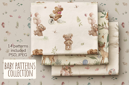 Baby Cute Fairy Seamless Patterns, a Pattern Graphic by TanyaSchuka