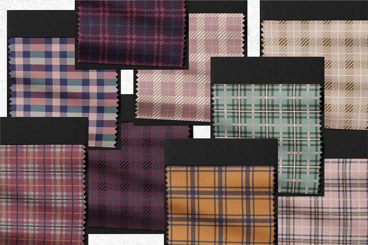 Fall Plaid Pattern Collection, a Pattern Graphic by InaCorart (Photo 6 of 7)