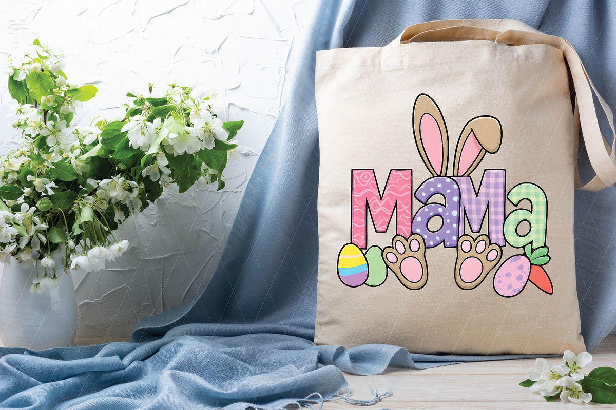 Retro Nana Easter PNG, Bunny Ears, an Illustration by DreamPrint404 (Photo 6 of 7)