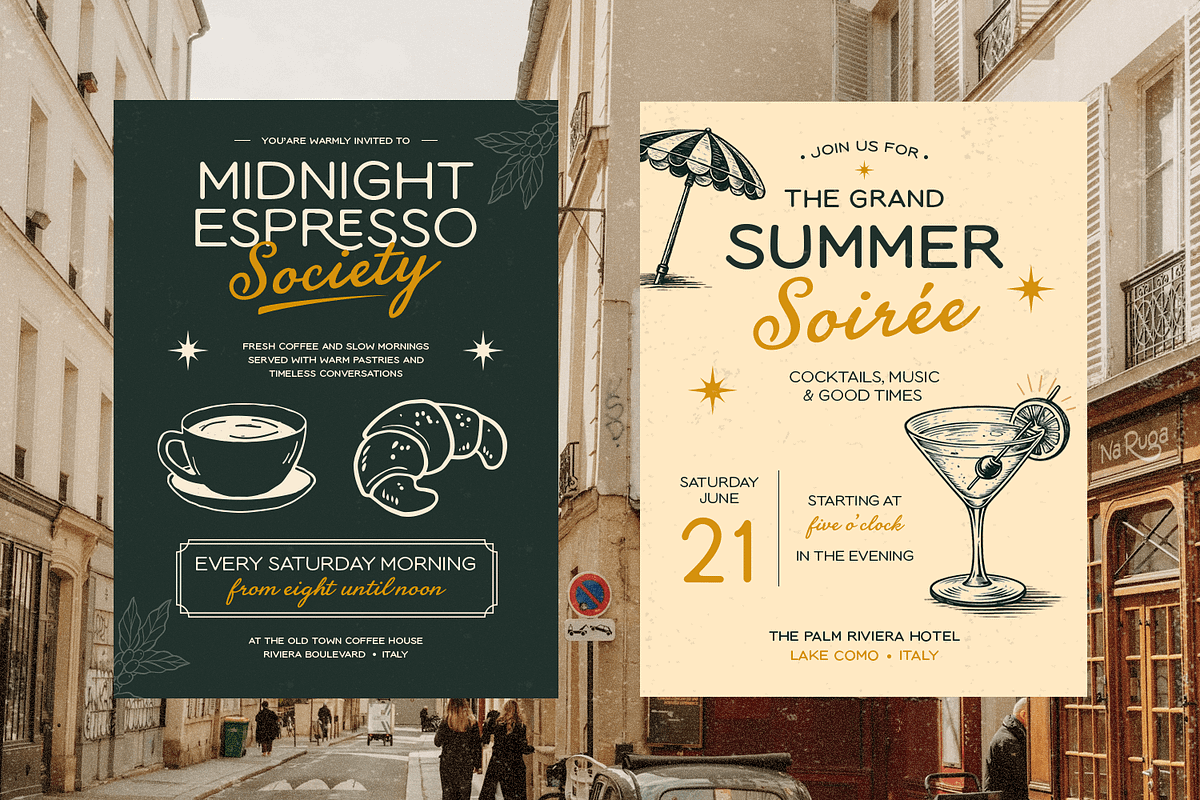 Travel Hostel - Vintage Font Duo, a Script Font by Pixesia Studio (Photo 3 of 11)