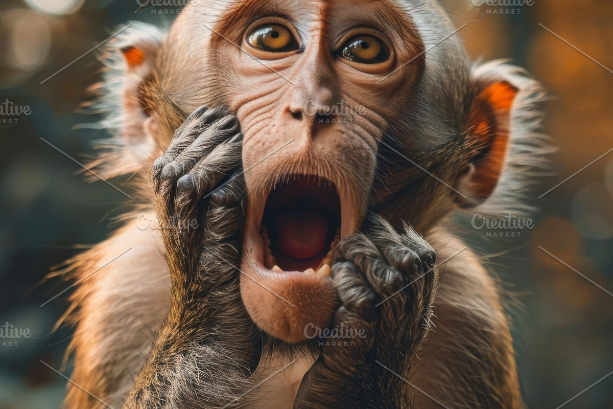 236 surprised animals, an Animal Photo by Handmadefont (Photo 101 of 241)