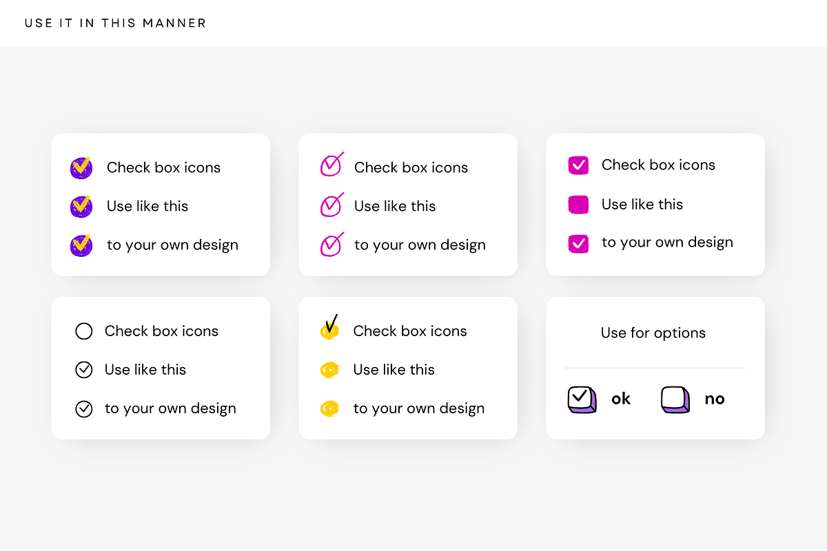 70 checkbox icons, an Object Graphic by Pinkbrush