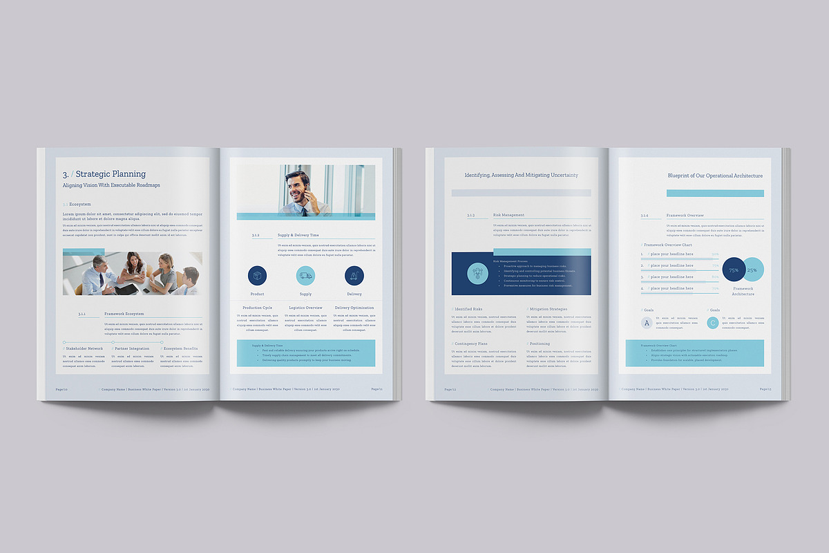 Business White Paper Report Template, a Brochure Template by Designsoul14 (Photo 7 of 15)