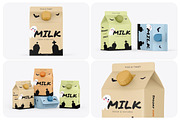 Halloween Milk Carton Mockups, a Packaging Mockup by Mockups Expert (Thumbnail 1 of 5)