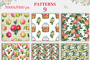 Watercolor Apple Garden Clipart, an Illustration by DiashaArt (Thumbnail 6 of 11)