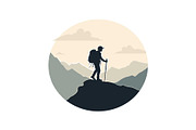 Mountain Explorer Silhouette Bundle, an Object Graphic by Gfx_Store (Thumbnail 3 of 13)