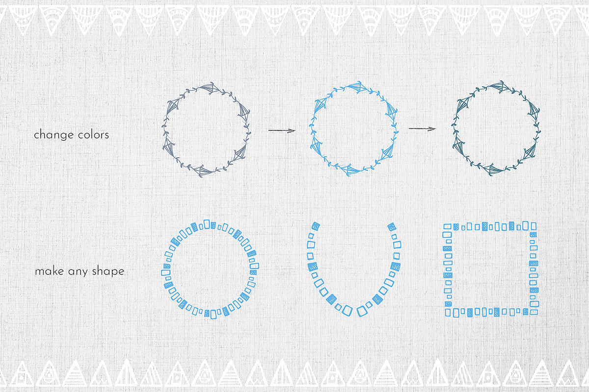 Doodle Vector Brushes +BONUS, a Brush Add-On by Kate Galunga Artstore (Photo 5 of 8)