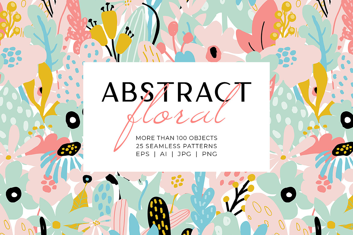 Abstract Floral Collection, a Pattern Graphic by Yamurchik (Photo 1 of 10)