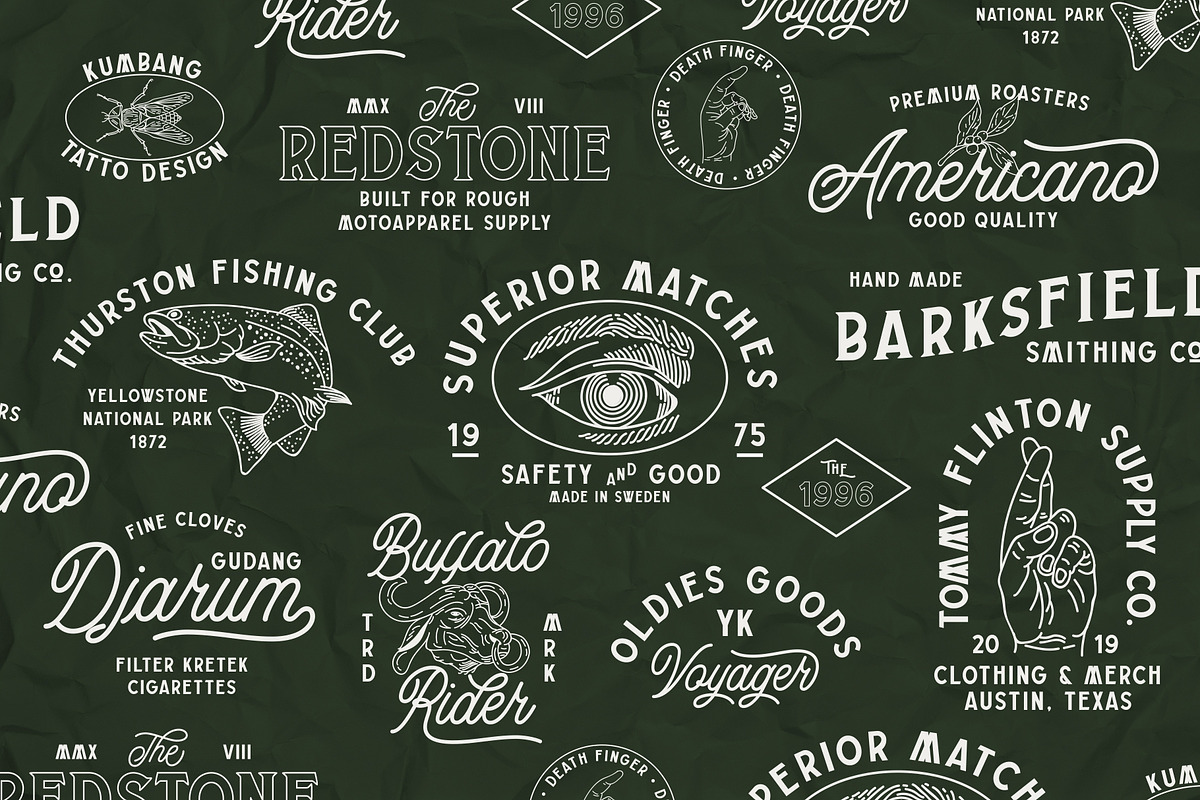Buryland Typeface Family, a Script Font by YdhraStudio (Photo 3 of 15)