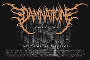Damnation - Death Metal Font, a Symbol Font by Masyafi Studio (Thumbnail 1 of 9)