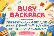 Busy Backpack, a Handwritten Font by Yoga Letter (Thumbnail 5 of 6)
