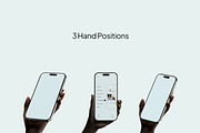 Hands Phone Mockups, an iPhone Mockup by Croma Studio (Thumbnail 3 of 7)