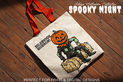 Spooky Night PNG Vintage Collection, a Seasonal Illustration by DreamoraArt (Thumbnail 7 of 9)