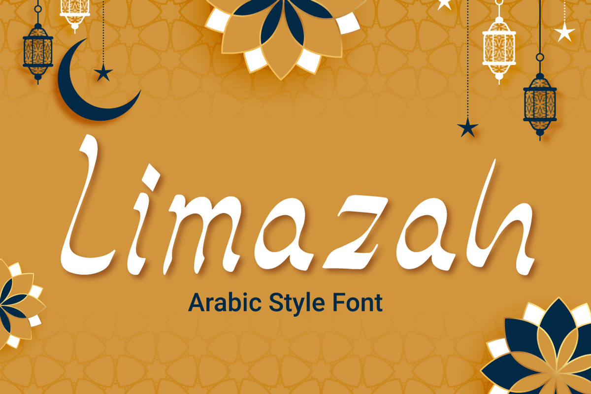 Limazah - Arabic Style Font, a Sans Serif Font by Attype (Photo 1 of 8)