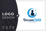Dream Child - Boy Logo Template, a Branding & Logo Template by LOGOMAGINE (Thumbnail 1 of 16)