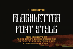 Jonsoal - Tall & Blackletter Font