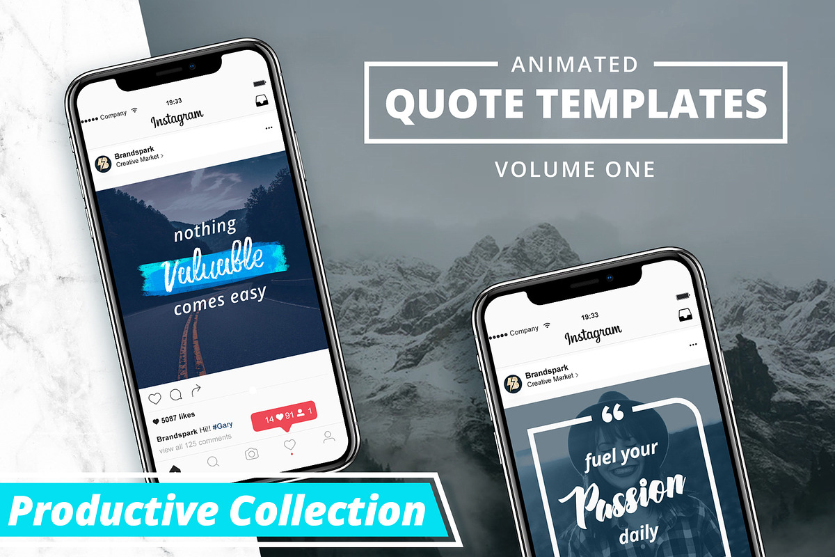 ANIMATED - Quote Templates Vol.1, a Social Media Template by Brandspark