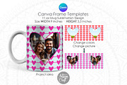 Canva Mug Template | heart photo mug, an Object Graphic by Artisan Craft (Thumbnail 1 of 3)