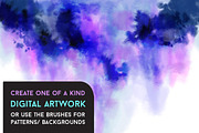 10 Tie-Dye Ink Blot Brushes, a Brush Add-On by The Gypsy Goddess (Thumbnail 3 of 6)