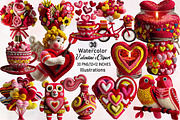 Valentine's Clipart Bundle., an Illustration by SVGArt (Thumbnail 1 of 8)