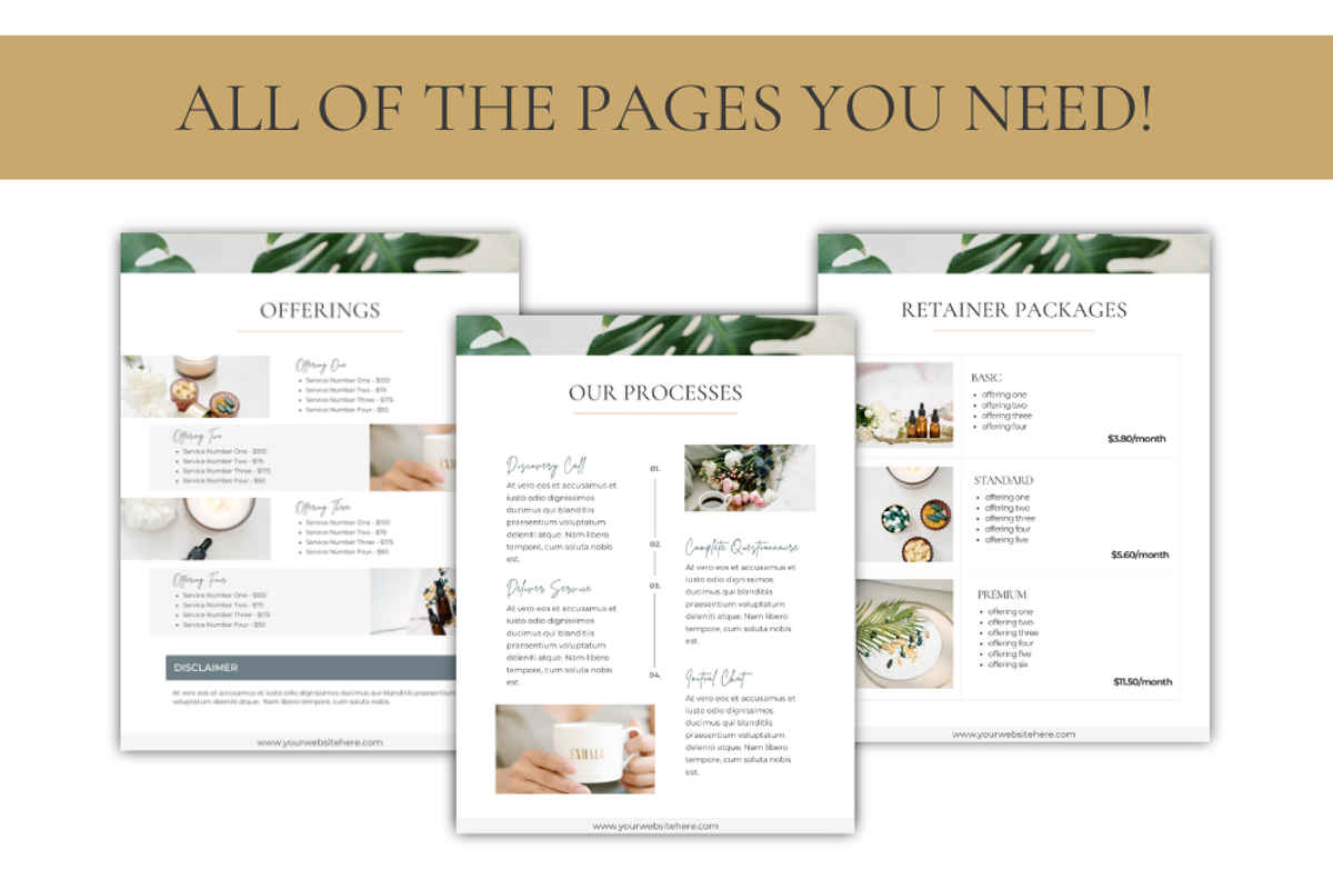 Pricing & Services Guide Selina & Co, a Templates & Theme by Lady Boss Studio (Photo 5 of 9)