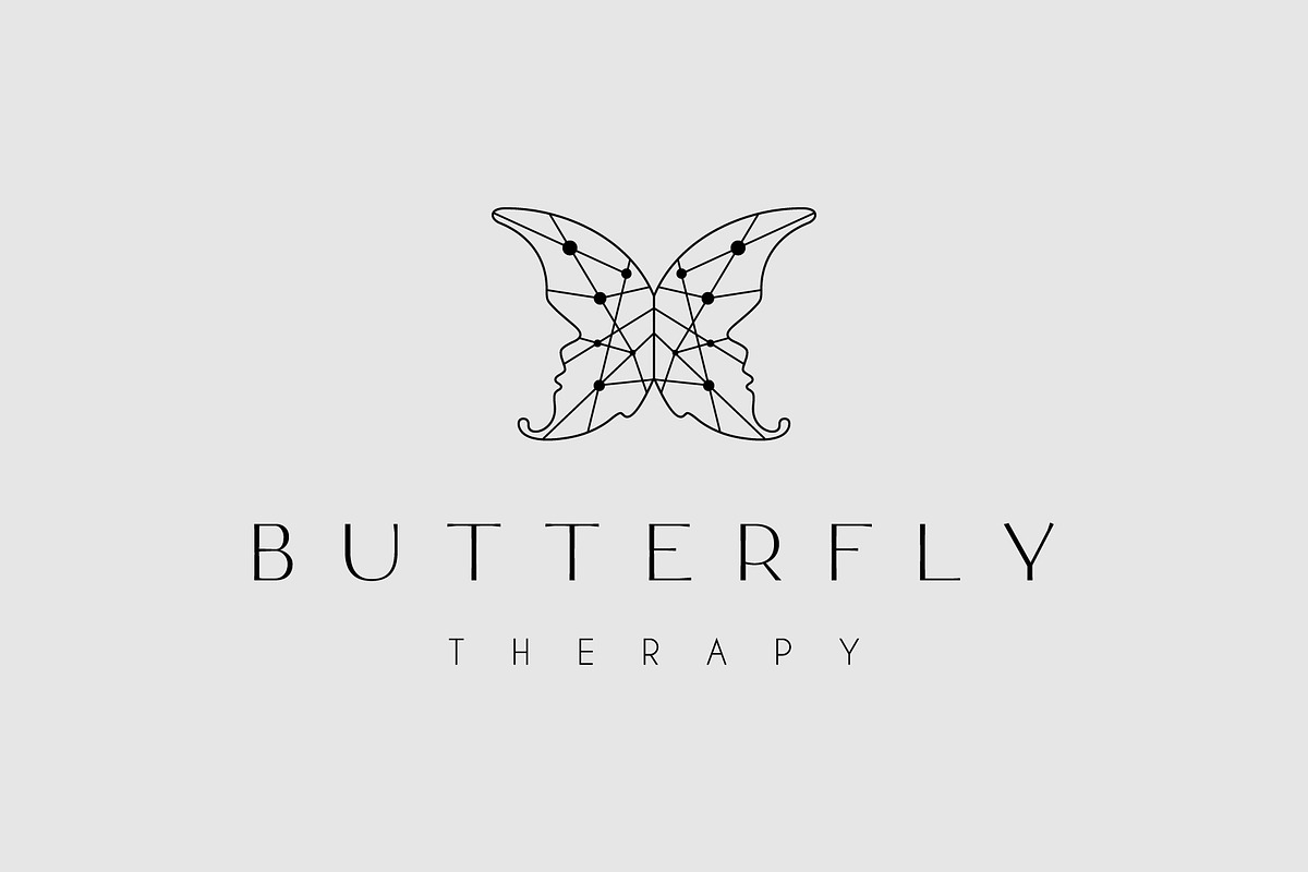 Elegant Butterfly Therapy Logo, a Branding & Logo Template by zdson (Photo 2 of 2)