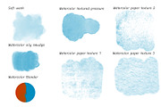 Watercolor 27 Procreate brush pack, a Brush Add-On by Ink by Stefi (Thumbnail 4 of 5)