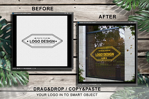 Storefront Window Logo Mockup